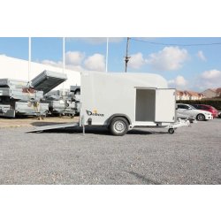 Remorque fermée - debon - cargo 1300 p2 gris clair
