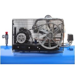 Tw 2801l - compresseur à air cuve horizontale 270 l - twin busch - 880 l / min