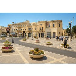 Jardinière pour collectivités en béton - Vasque Michelangelo - Design élégant et robuste
