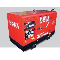 Groupe électrogène diesel MOSA GE 15 YSX - Triphasé 14 kVA - Super insonorisé avec réservoir 55L et autonomie 21h