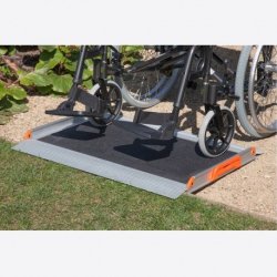 Rampe PMR premium non pliable - aluminium antidérapant - longueur de 61 à 150 cm