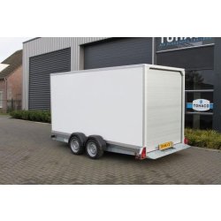 Plateau porte-engin abaissable TOHACO MA235/3715 - suspensions pneumatiques - 370x150 cm - PTAC 3500 Kg - 2 essieux freinés