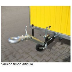 Remorque abri de chantier à 1 essieu non freiné, PTC 750 kg PV 490 kg - ECIM - Réf. AC 35 TA 075 SF