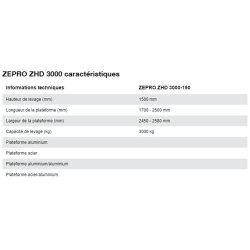 Hayon élévateur ZHD 3000 - Hiab Zepro - capacité de levage 3000 kg - pour véhicules PBV > 12 tonnes