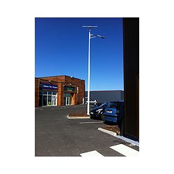 Lampadaire solaire urbain à LED en acier galvanisé thermolaqué - 8 m - 60 W / 5800 Lm - Modèle ARL-SL001