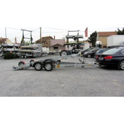 Remorque porte voiture basculante - Humbaur Hockenheim 4037 - hydraulique, 2500 kg PTAC