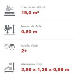 Jeu tous petits pour aire de jeux - Toboggan interactif conforme EN1176 - Référence BT11573