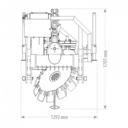 Charrue forestière agricole - Compatible tracteur - Labour forestier ou non - Profondeur max 450mm - Système hydraulique PTO