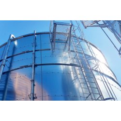 Deux réservoirs incendie de 766 m3 (source B sprinkler) et 889 m3 (source pompier) - FM TANK