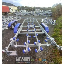 Porte bateau multi-rouleaux GALAXY -GD18 / G2702 - PTAC : 3500 Kg - 2 essieux - Sun Way