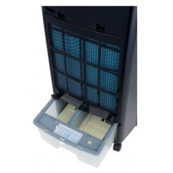 Rafraîchisseur d'air 4 en 1 - 100W - Ventilateur, Ioniseur, Humidificateur - Affichage LED et télécommande
