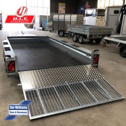 Remorque porte-engins Ifor Williams GX126 - rampe large, PTAC 3500 kg, 3.66 m de long