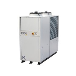 Groupe à eau glacée triphasé (9.7 à 53 kW) conçu pour fabriquer de l'eau glacé de -5°C à 15°C par une température ambiante de -10°C à 43°C - HLi