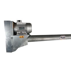 Vis élévatrice horizontale en acier galvanisé pour le transport de céréales, minéraux, matières plastiques - Diamètre 100 à 240 mm - Groupe TOY