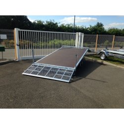 Remorque porte-engin - trelgo - 2.5t - 4m - 2 essieux