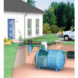 Cuve à eau 5000 litres à enterrer avec filtre - 302840
