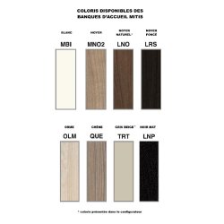 Banque d'accueil design Mitis - Dellarovere - Noir, Non, 305