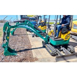 Mini pelle équipé d'un moteur yanmar 11.5kw 3tnv70 - canopy - lovol fr18-e
