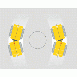 Rouleau de tranchée RTX-SC3 - compactage haute qualité, largeur ajustable et télécommande infrarouge