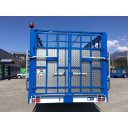 Bétaillère série spéciale pose à terre hydraulique - JP Construction - modèles BRS 40 à BRS 70 avec fond ouvrant et suspension hydropneumatique