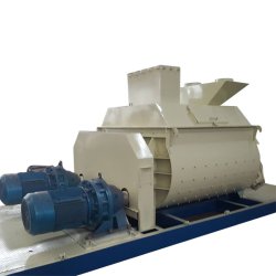 Bétonnière commerciale 2000 litres certifiée CE - Série JS à double arbre - Zeyu Zhonggong JS 2000