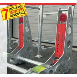Barrière anti-camion bélier en acier galvanisé, modulable et personnalisable - BLAX V3PL - 7,5 T - 50 Km/h - Certifiée N 2A - Europe
