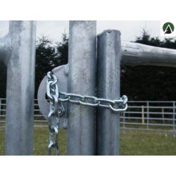 Bc240 - Barrière de contention 2m40 pour bovins et chevaux - Tubes ovales galvanisés à chaud