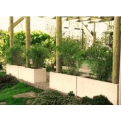 Jardinière rectangulaire Ramses en béton armé - autostable avec option antigraffiti