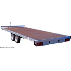 Remorque à 2 essieux freinés, PTC 2500 kg pour espaces verts 4m - ECIM - PEV 425 V