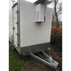 Remorque frigorifique double essieu 2x1350kg - RAPHA 20 - Châssis Lider freiné et dimensions intérieures optimisées
