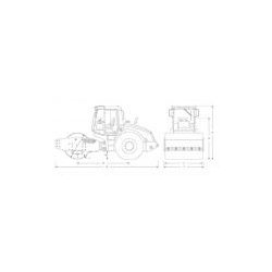 Asc 150 tier 3 rouleau compresseur - ammann - longueur 5780 mm