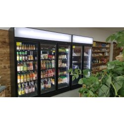 Vitrine réfrigérée positive en 3 portes - r290 gaz écologique