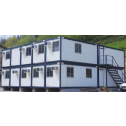 Bungalow de chantier - réfectoire, bureau, vestiaire - modulable et empilable avec structure galvanisée et panneau sandwich