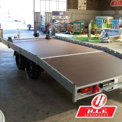 Remorque porte-engins professionnelle Hapert Indigo - 4,55 m de longueur utile, PTAC 3500 kg