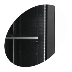 Vitrine réfrigérée noire - SCU1425H - finition élégante, porte vitrée réversible, froid ventilé, LED