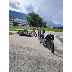 Vélo Cargo utilitaire professionnel avec une charge utile de 100 kg sur la plateforme avant - JHOG-E