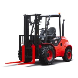 Chariot élévateur tout terrain diesel 3500 kg - roues motrices - compact et performant