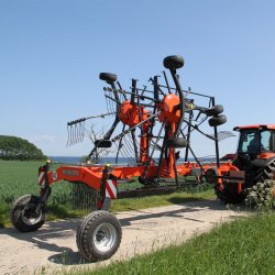 RA2064 - Andaineurs double rotor compact Kubota - largeur de travail 6,20 à 7,80 m - châssis robuste et durable
