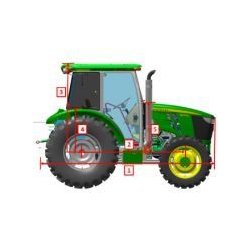 5075E Tracteur agricole - John Deere - 24 vitesses AV/12 vitesses AR - Compact et performant