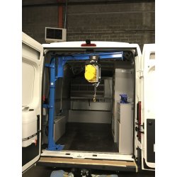 Potence de levage à bras fixe pour véhicule utilitaire - capacité maxi 500 kg