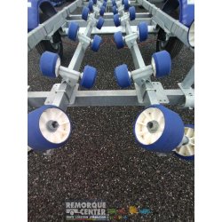 Porte bateau multi-rouleaux GALAXY - GS18 / G1340 - PTAC : 1800Kg - 1 essieu - Référence GS18 / G1340M12 - Marque Sun Way
