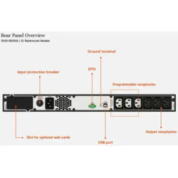 Vertiv Liebert EDGE-1500IRM1U alimentation d'énergie non interruptible Interactivité de ligne 1,5 kV
