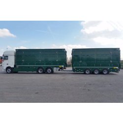 Bba32 - remorque bétaillère - carrozzeria pezzaioli - essieux jumelés simples fixes de 10000 kg