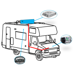 Climatiseur de toit Hygloo T5 - installation facile - structure résistante - 12V ou 24V - thermostat réglable