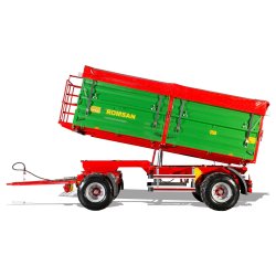 Benne agricole à double essieu R 120 CSGA - Romsan - capacité de 12 000 kg