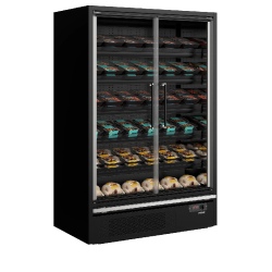 Vitrine réfrigérée pour supermarché Galaxy+ GP14FGD Black L1330mm 42275 TEFCOLD