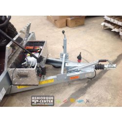 Plateau abaissable MECANOREM RPMS B100 1501F - pompe électrique - 1 essieu - PTAC 1500 Kg - 305 x 170 cm