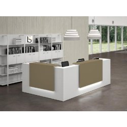 Banque d'accueil d'angle Z2 - Officity - 225, Beige