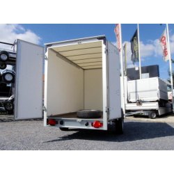 Remorque fourgon fermée - Humbaur 5192 Plywood - 1 essieu freiné - 1300 Kg PTC