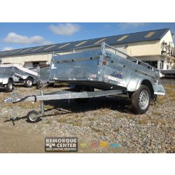 Remorque bagagère renforcée LIDER ROBUST - 1 essieu - PTAC : 750/500 Kg - 200 x 134 cm - Référence 39350